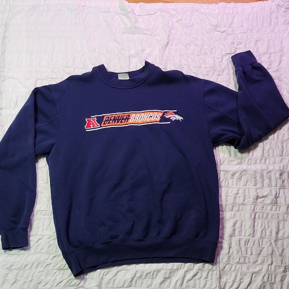 Denver Broncos Navy Blue Men's Sweater